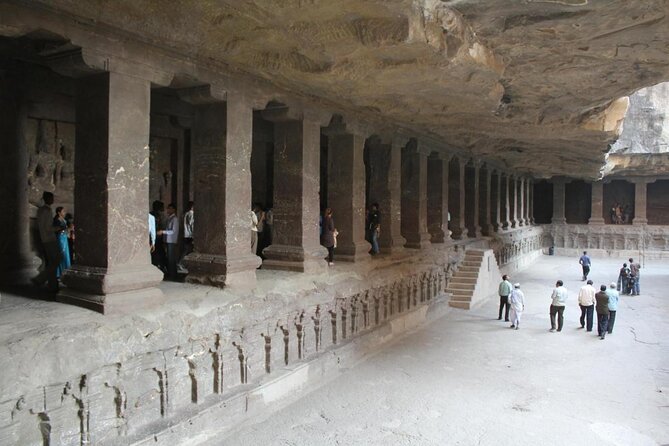 Ajanta And Ellora Caves From Mumbai By Private Car 3D/2N With 3<em> Accommodation – Why Ajanta and Ellora work well as one trip’ /></p>
<p><p>Ajanta and Ellora are often paired, but they are not repeats of one another. Ajanta is mainly Buddhist, with 30 caves cut into a curved cliff above the Waghora River valley. Its greatest appeal lies in the wall paintings, quiet prayer spaces, and the sense of an ancient monastic center hidden in stone.</p>
</p>
<p><p>Ellora has 34 caves and a wider religious mix. Buddhist, Hindu, and Jain traditions appear side by side, with the famous Kailasa Temple as the star attraction. Instead of simply walking into a cave, you see whole buildings cut downward from the rock.</p>
</p>
<p><p>That contrast gives this trip real value. One day is about Buddhist art and a curved cliff setting. The next is about scale, sculpture, and religious variety. You get a better understanding of western India’s rock-cut tradition by seeing both sites together.</p>
</p>
<p><p>The private format also suits the geography. Mumbai is far from the caves, and public transport connections would add planning and waiting. Here, your driver takes care of the road, hotel transfer, and parking while you focus on the sites.</p>
</p>
<div class="twil" style="margin: 20px 0; padding: 15px 0;"><p>More Ajanta and Ellora cave trips:</p><ul style="margin: 10px 0; padding-left: 0; list-style: none;"><li style="margin: 0 0 12px 0; padding: 0 0 12px 0; border-bottom: 1px solid #FDF0DD; line-height: 1.4;"><a href="https://mumbai-travel.com/mumbai-same-day-tour-of-ajanta-ellora-caves/">Mumbai: Same Day Tour of Ajanta & Ellora Cave’s</a><br><span style="font-size: 0.82em; color: #555;"><span style="color: #F2930A;">★</span> 5.0 &nbsp;&middot;&nbsp; 7 reviews</span></li><li style="margin: 0 0 12px 0; padding: 0 0 12px 0; border-bottom: 1px solid #FDF0DD; line-height: 1.4;"><a href="https://mumbai-travel.com/ajanta-ellora-day-tour-from-mumbai-with-flight-tickets/">Ajanta & Ellora : Day Tour from Mumbai with Flight Tickets</a><br><span style="font-size: 0.82em; color: #555;"><span style="color: #F2930A;">★</span> 4.7 &nbsp;&middot;&nbsp; 5 reviews</span></li><li style="margin: 0; padding: 0; border-bottom: none; line-height: 1.4;"><a href="https://mumbai-travel.com/from-mumbai-ajanta-and-ellora-day-tour-with-flights/">From Mumbai: Ajanta and Ellora Day Tour with Flights</a><br><span style="font-size: 0.82em; color: #555;"><span style="color: #F2930A;">★</span> 3.3 &nbsp;&middot;&nbsp; 3 reviews</span></li></ul></div><h2 id="day-1-the-long-road-from-mumbai-to-aurangabad">Day 1: The long road from Mumbai to Aurangabad</h2>
<p><img width="669" height="446" decoding="async" src=
