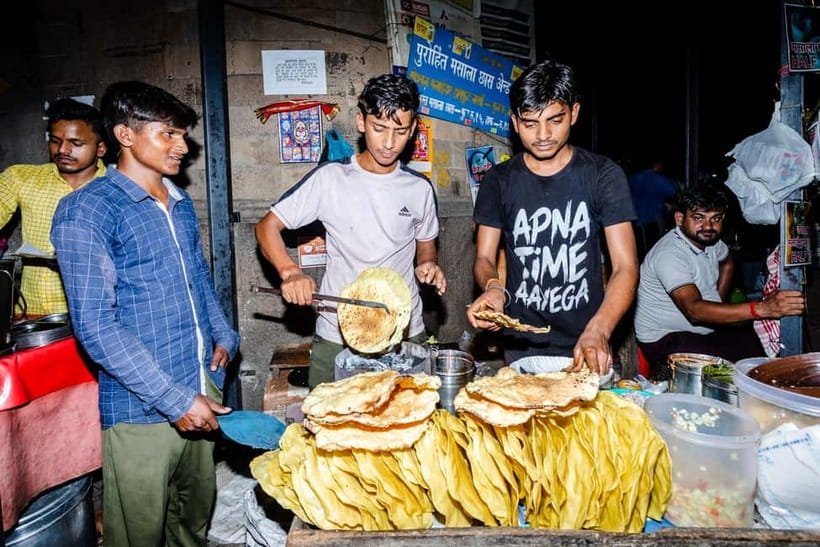 Bombay Express Mumbai Food Tour with 15+ Tastings - Charcoal papads and the food lanes of Zaveri Bazaar