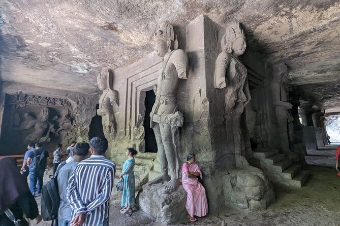 Elephanta Island Caves & Traditional Village Tour - Climbing the 122 steps to the caves