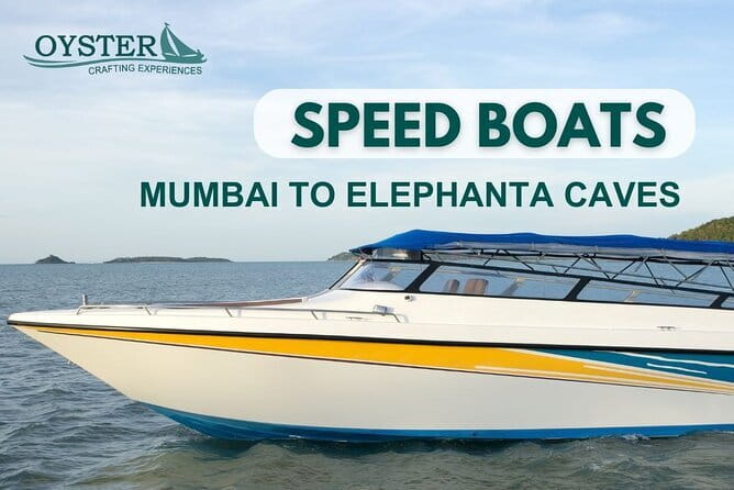Elephanta Island Private Speedboat Tour from Mumbai - 6pax - Crossing Mumbai Harbor in about 20 minutes