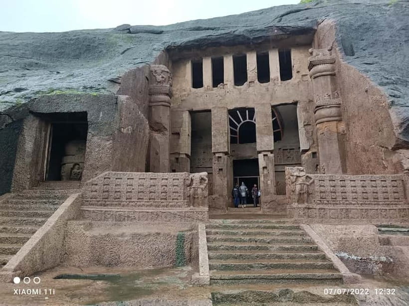 Mumbai: Buddhist Kanheri Caves with Golden Pagoda Temple - The best parts inside the cave complex