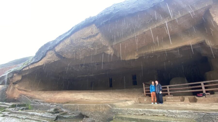 Mumbai: Private tour for Kanheri Caves and Golden Pagoda - Inside the Golden Vipassana Pagoda